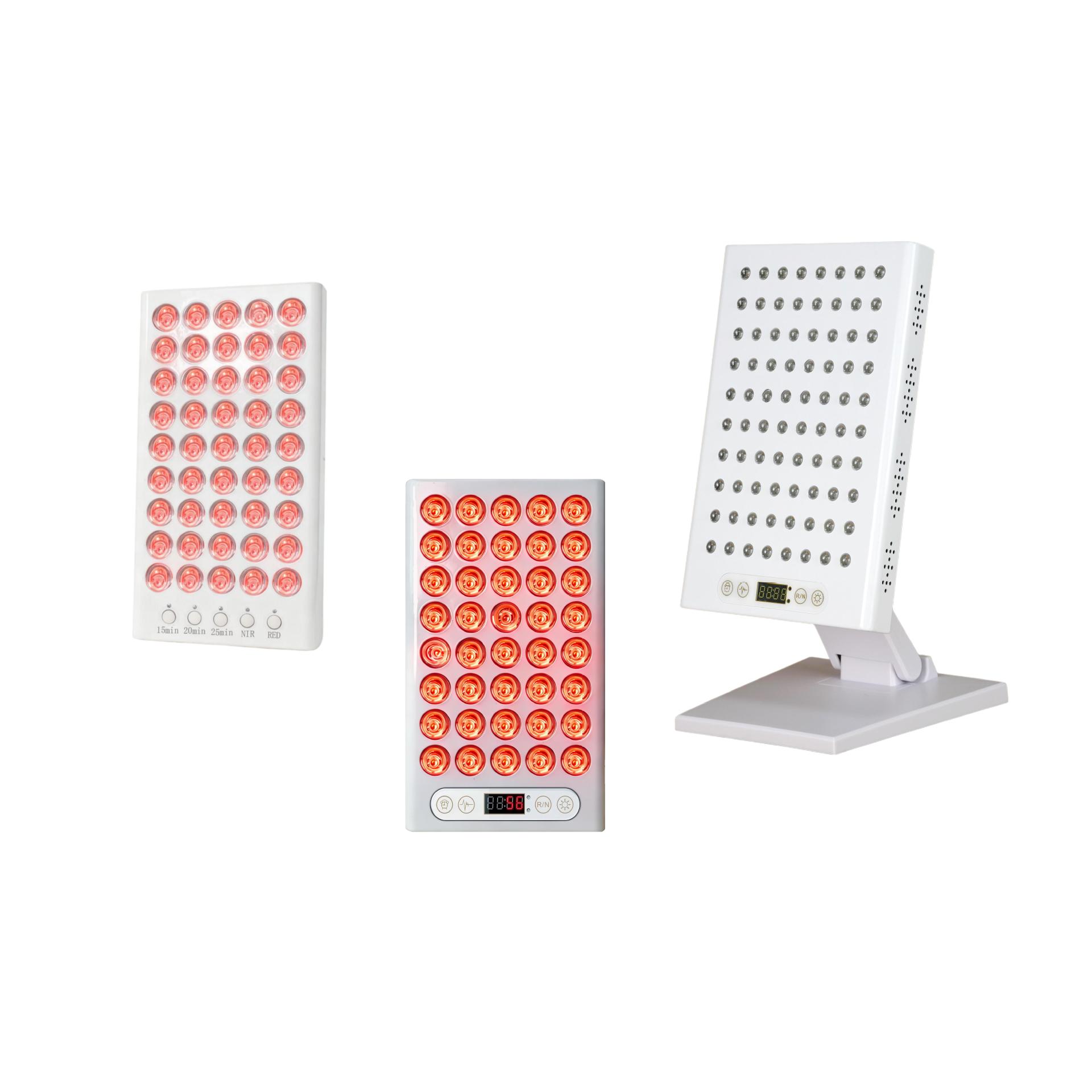 Lámpara de terapia de luz roja de la serie Desktop, dispositivo de terapia de luz roja de panel grande, fuente de lámpara de panel para eliminación de acné y rejuvenecimiento de la piel.