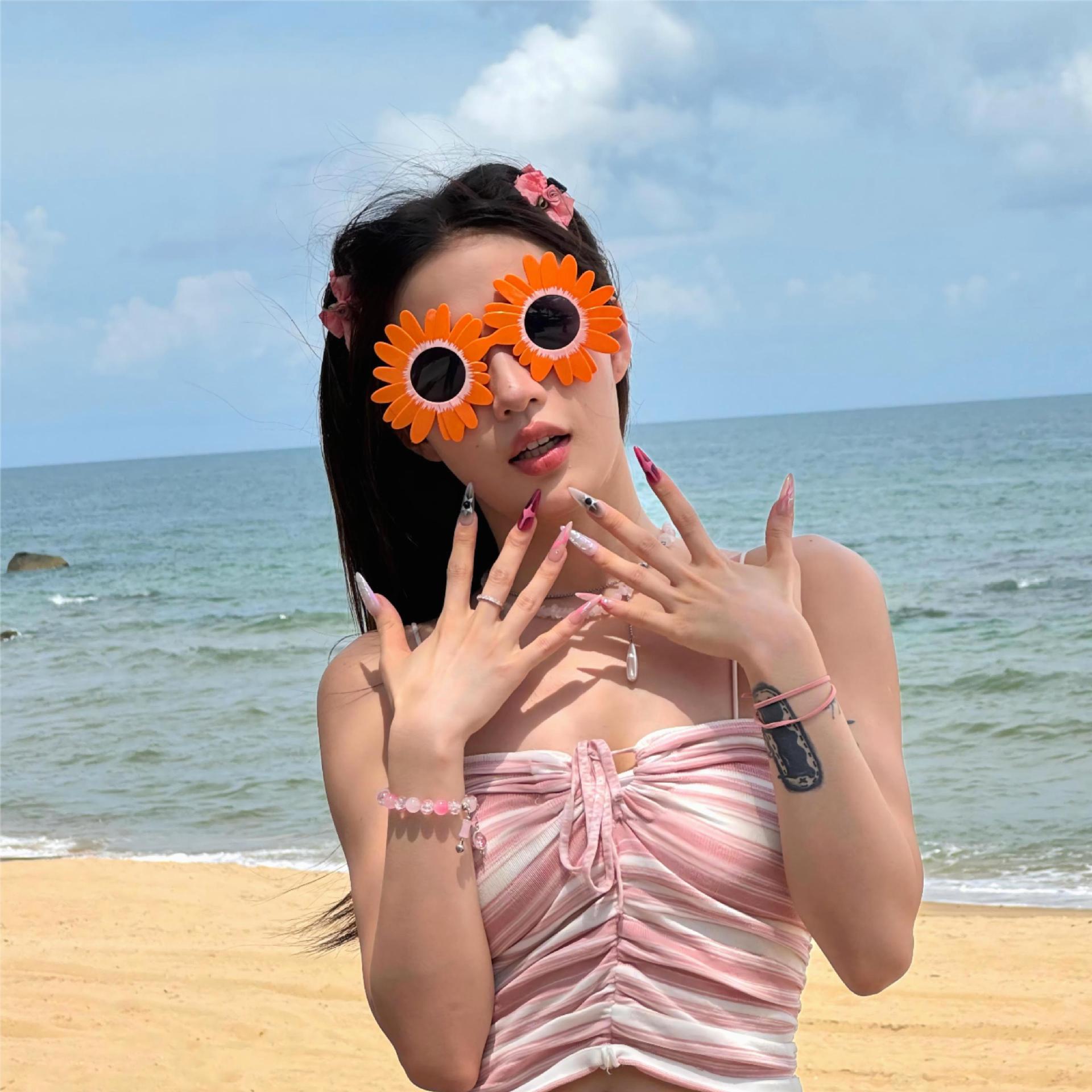 Gafas de Fiesta con Temática Hawaiana, ABS, Divertido, Decorativo, para Fiestas en la Playa y Festivales de Música