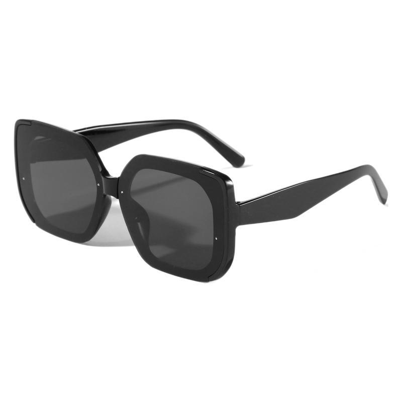 Gafas de sol para mujer, protección solar UV de verano, moda, conducción al aire libre, gafas de sol cuadradas, cara grande, delgado y de alta gama