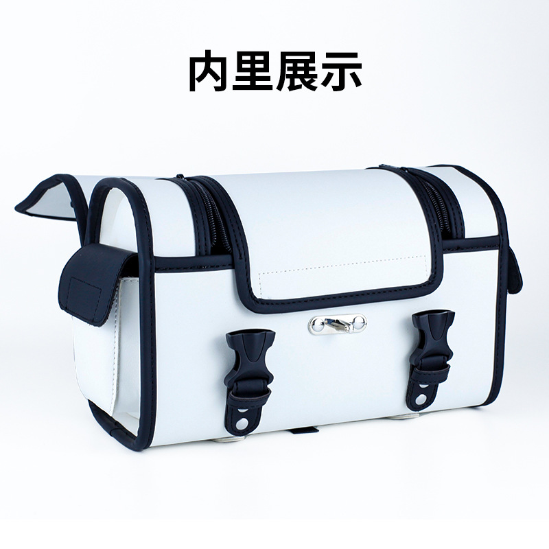 Retro Motorcycle Waterproof Universal Tail Box Bag Electric Vehicle Scooter Tail Rack Bag Waterproof Hanging Bag