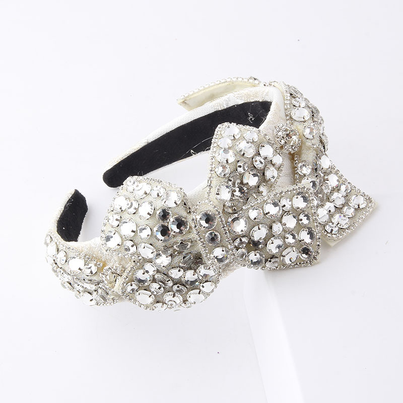Luxurious Lady Bow Knot Rhinestone Hair Band display picture 5