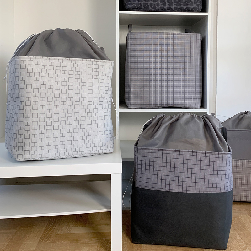 家用被子整理袋衣物棉被衣服收纳袋大号衣柜带束口加厚布艺收新款