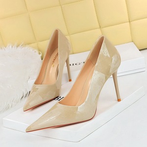 3265-2 Korean version of sweet high heels, thin heels, high heels, shallow mouth, pointed toe, slim and delicate single 