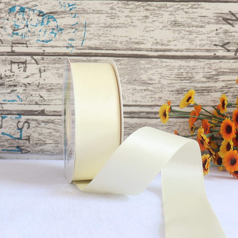 Cinta de satén de doble cara de 4 cm para manualidades, cinta de poliéster, cinta para flores, cinta de seda, cinta para decoración de pasteles, cinta para cajas de regalo, accesorios para el cabello, lazos para regalo image 26