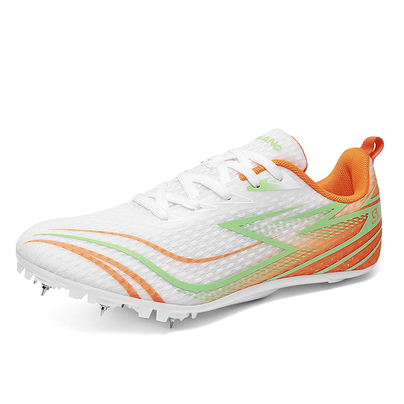 2025 zapatos de atletismo juvenil nuevos zapatos de moda transfronterizos resistentes al desgaste anti-deslizante para hombres y mujeres zapatos de competición de clavos bajos fábrica directa