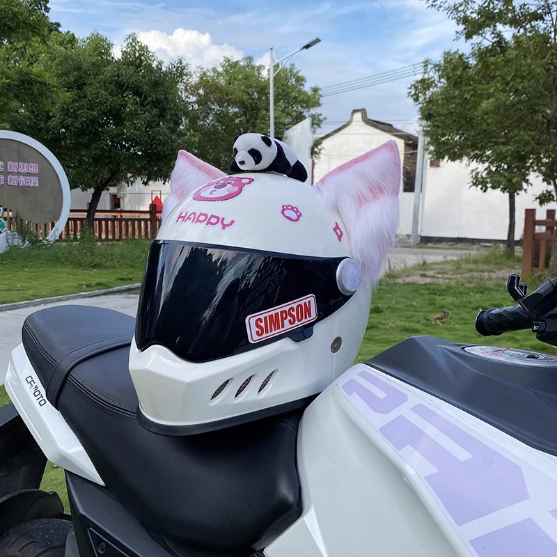 Handmade Beast Ear Fox Ear Motorcycle Helmet Accessories