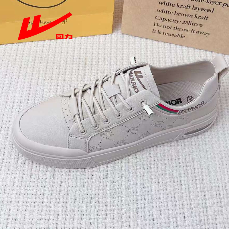Warrior new casual men's shoes 6509 Sports Board shoes student White shoes Korean fashion trendy shoes men's low top board shoes