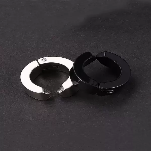 Ear Clip without Ear Holes Korean Style Titanium Steel Ear Clip Men's Ear Clip Women's Fake Earrings Earrings Student Men's Fake Earrings