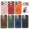 apply iPhone14 Embossed leather cover Apple 13 Creative Mobile Shell Xr Card Samsung S23 Rear protective cover