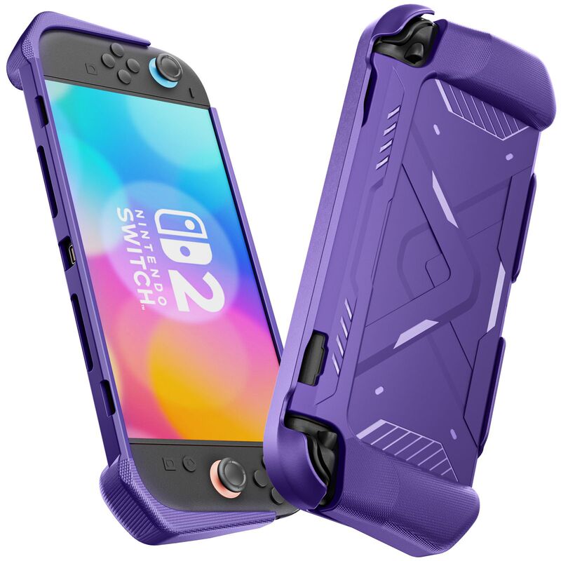 SWITCH2 ゲームコンソール保護ケース NS2 ゲームコンソールメカスタイル保護ケース TPU ソフトボトム PC カバーに適しています|undefined