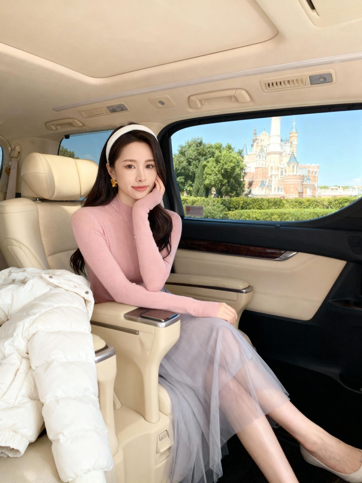 皮粉（半高领）