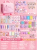 Pink rabbit head storage box with 1077 pieces of Guka, free Guka fan + 2000 stickers with password lock