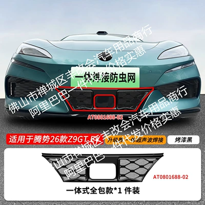 Suitable for Denza Z9GTEV, integrated welded car anti-insect net, front grille special modification decorative strip accessories (Automobile anti-insect net) - 26-models-of-denza-z9gt-ev-insect-proof-net-one-piece-welded-painted-black