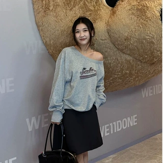 曼巴棉克后包领彩色内外同色长袖新款韩版女装宽松型套头卫衣上衣