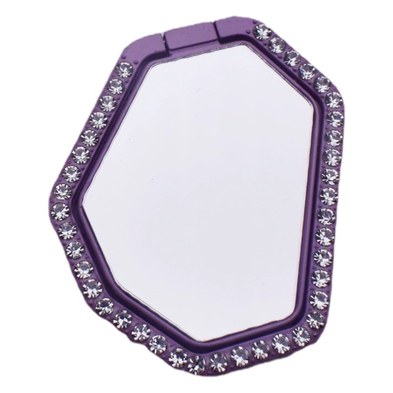 Краска мобильный телефон кронштейн многоугольник бриллиантовое кольцо Пряжка краска зеркало девушка зеркало Настольный нерегулярный кронштейн