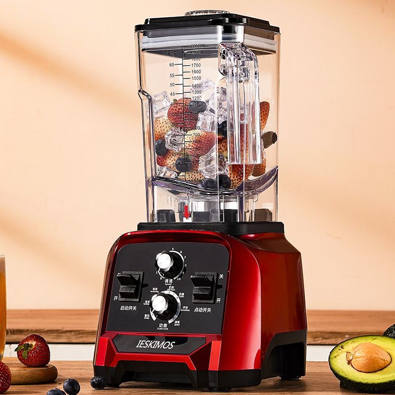 Máquina de hielo de arena de gran capacidad trituradora automática de hielo y jugo para tienda de té de leche comercial multifuncional de alta potencia rompe paredes para cabina