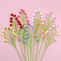 完成品の手編み雪果の花束の毛糸のシミュレーションのつぼみの結婚祝いの家の服装のお土産の卸売り