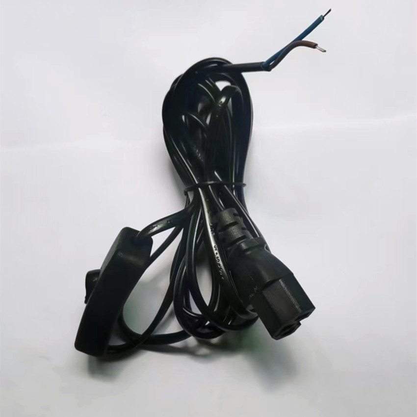 品字头带303开关插头线 电动车射灯电源线 大排档电瓶连接线插头