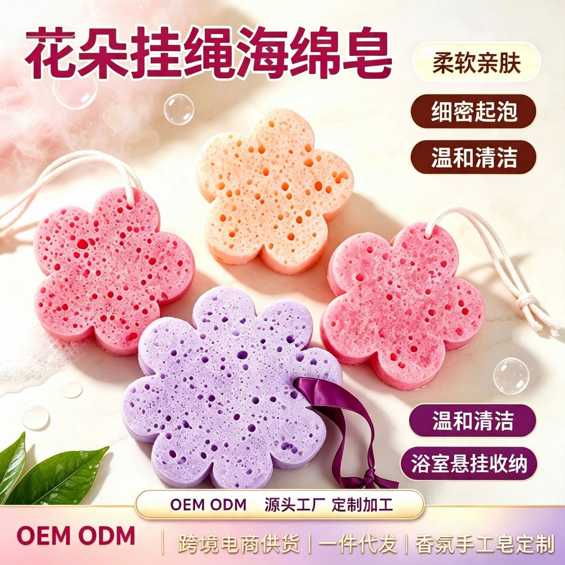 跨境海绵香皂水果精油皂沐浴搓澡肥皂soap洗澡海绵球手工皂批发