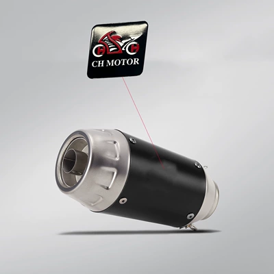 Motorcycle Modified Universal Exhaust Pipe Arrow Exhaust Pipe Italy Domestic Arrow Brand Silencer Back-Pressure Tail Section (Exhaust pipe) - a-black-short-style-51mm