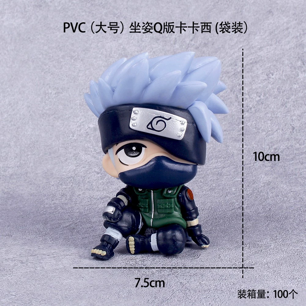 PVC Figure Set (Naruto) — Kakashi, Naruto, Sakura Desktop Ornaments, Multi‑pose Kit