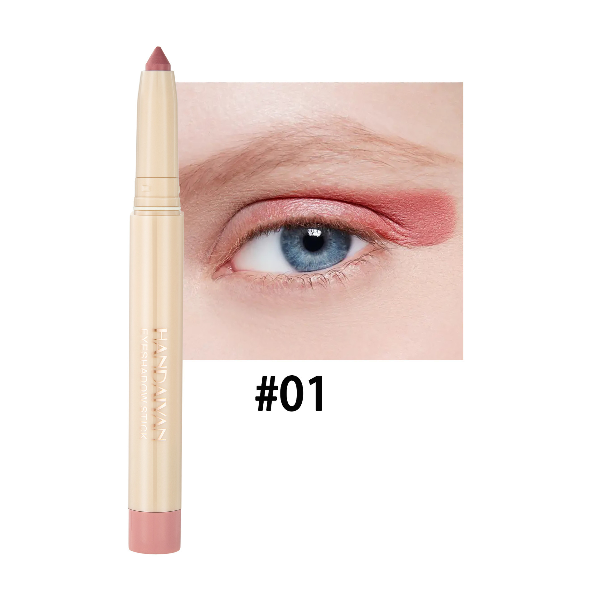 Handaiyan venta transfronteriza caliente, Han Qiang, club nocturno de maquillaje, lápiz de sombra de ojos de seda de seda de doble propósito, barra de lápiz de delineador de ojos cortable image 7