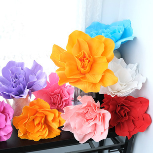 Multi-size large PE rose foam artificial flower wedding supplies party props shopping mall window decoration large flower