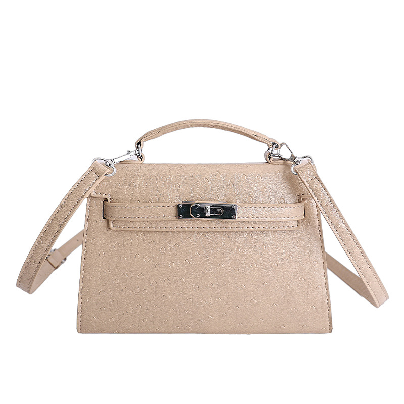 2026 ventas calientes de nuevo patrón de avestruz, bolso de mano Kelly, alta calidad, moda, lujo, bolso de hombro.
