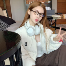 洋基队冬季羽绒服男女情侣短款宽松保暖外套