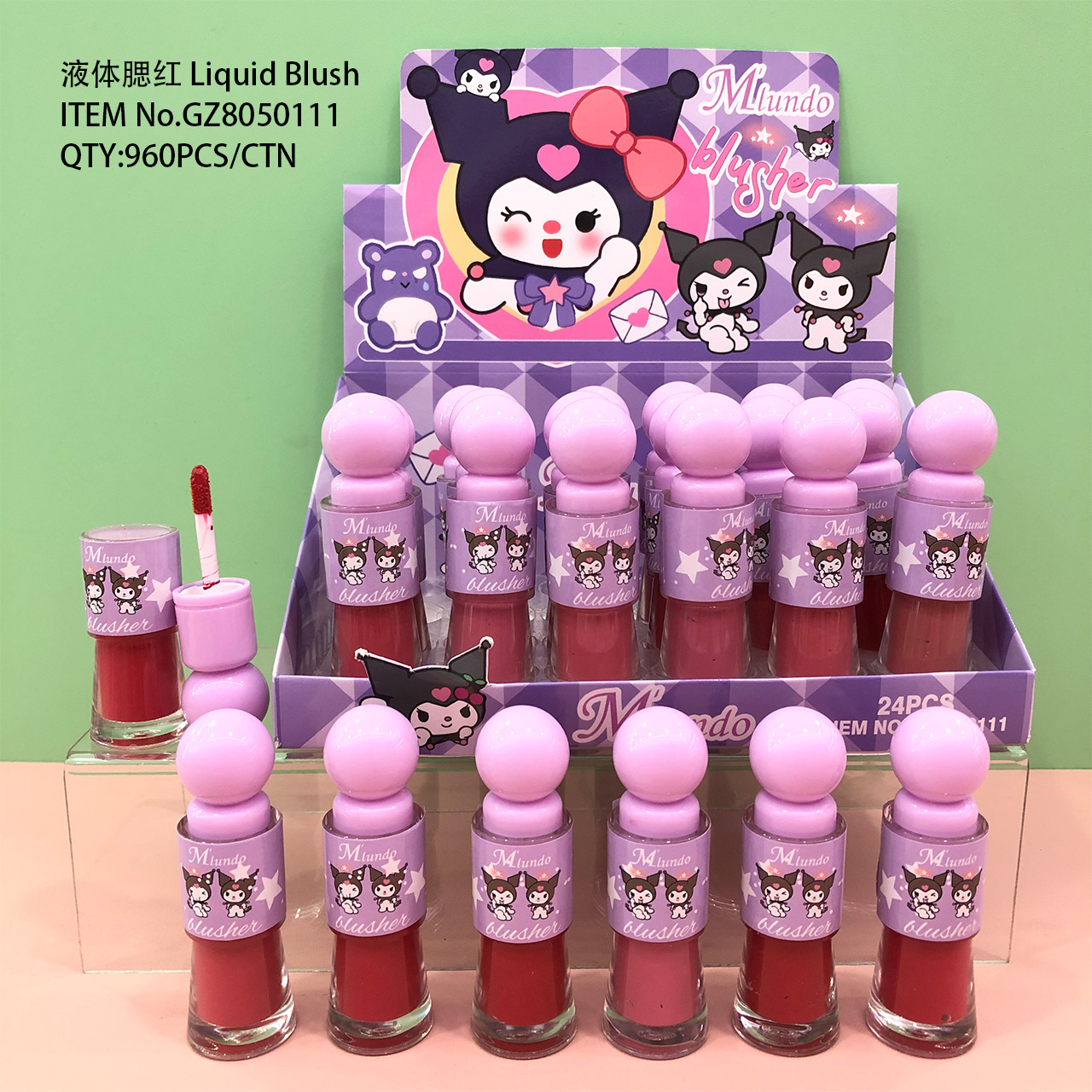 Nuevo Mlundo seis colores de alto brillo concelador blush sequinilla decolor óleo labial invisible barra de concelador maquillaje al por mayor