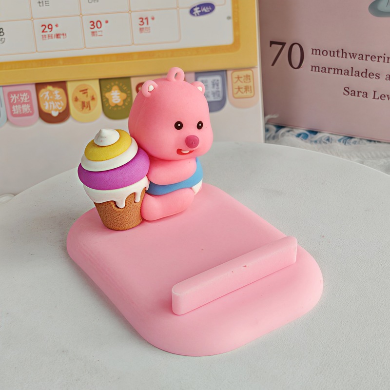 漫画デザートルビー携帯電話ホルダー装飾品クリエイティブかわいいデスクトップ人形装飾品タブレットホルダー小さなギフト|undefined