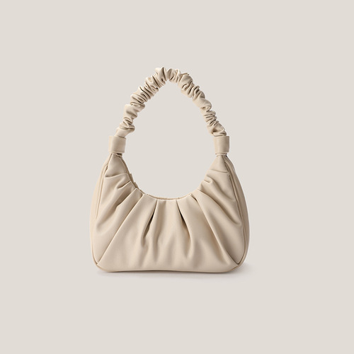 2024 summer new style pleated cloud bag niche design armpit bag baguette bag portable dumpling bag for women