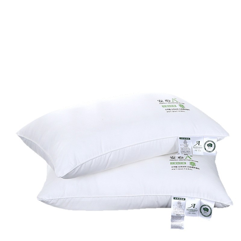 Una almohada mayorista para adultos, almohada para estudiantes individuales para hombres y mujeres, doble para hotel de cinco estrellas