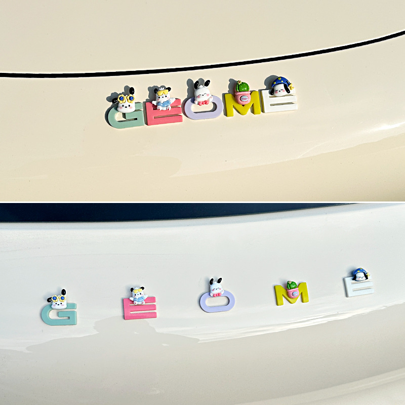 for Geely – Geely Body sticker - pacha-dog-combination-xingyue-front-rear-car-letter-logo-color-matching