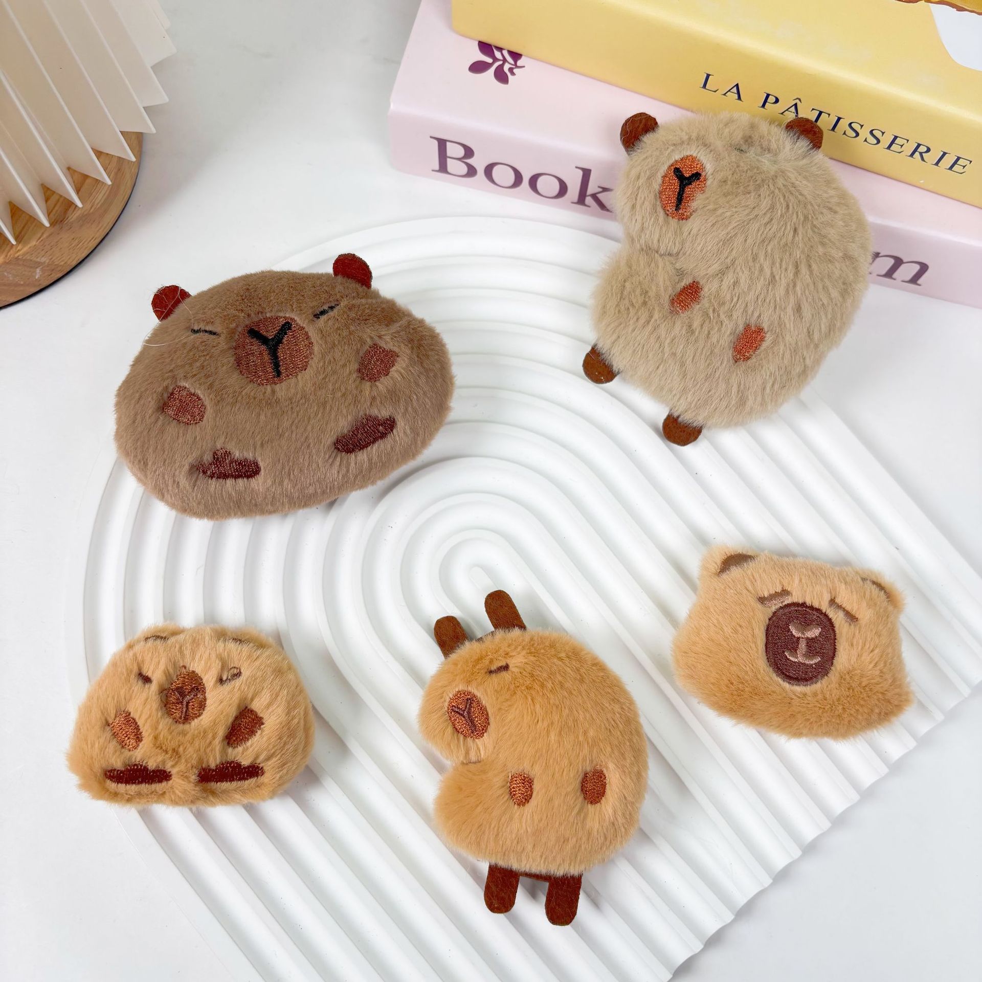 Cartoon plush brooch