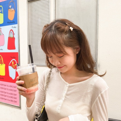 Reverse-inserted pearl hair clip, invisible hair comb, adult girl, internet celebrity, bangs clip, Korean hair comb side clip, hair accessory