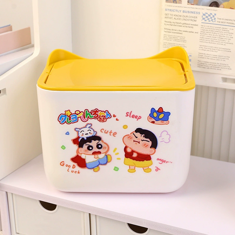 Cartoon small capacious garbage can