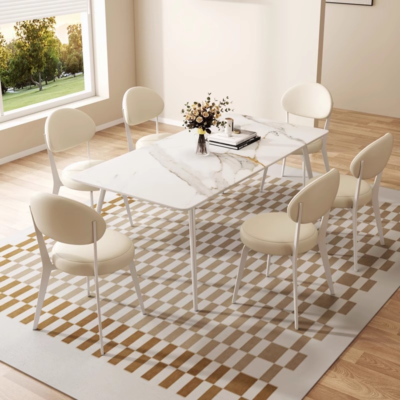 Silla de comedor italiana silla de diseño moderna y minimalista, silla de mesa de comedor con respaldo, taburetes de comedor nórdicos, minimalistas