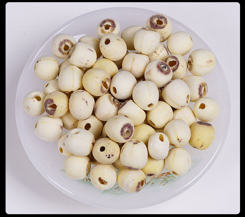 Lotus Seed (Nelumbo nucifera) — Peeled & Core-Removed White Lotus Seeds, Food Herb for Congee & Soup in use