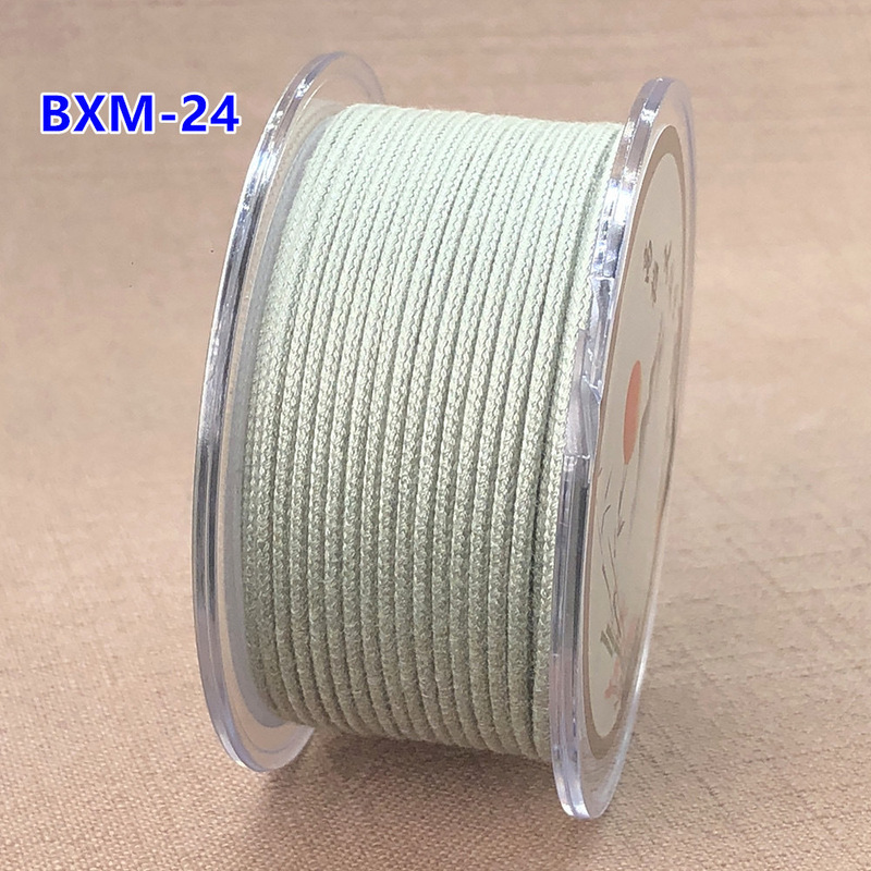 1.5 ミリメートルコア入りポリエステル綿糸耐摩耗性文具糸ダイヤモンドスタームーン菩提ビーズブレスレット diy 手織りワイヤー|undefined