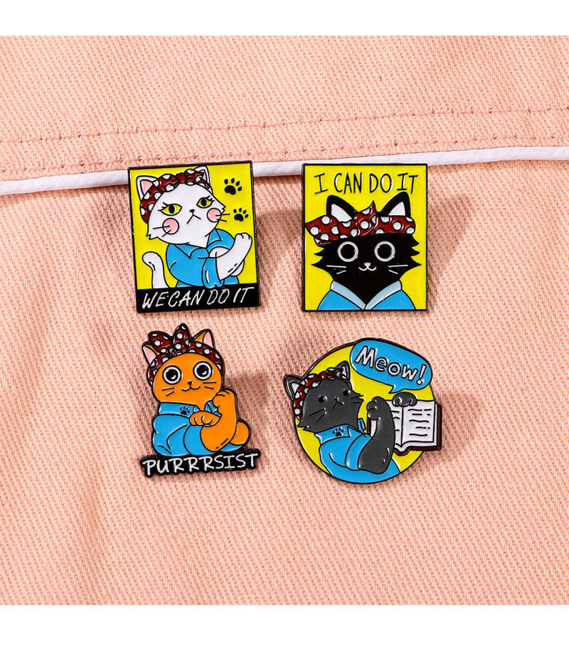 All Seasons Season Cute Pin Book Animal Bag Alloy Enamel Unisex Brooches