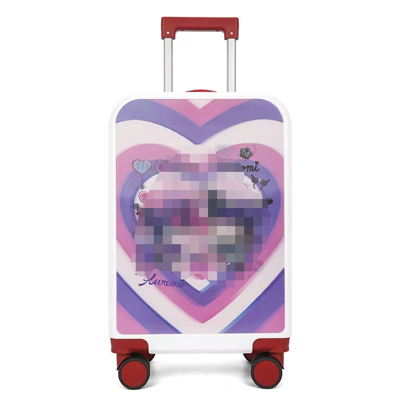 Fábrica al por mayor nuevo 20 pulgadas 3D imprimible maleta infantil silenciosa rueda universal caja de dibujos animados para niños