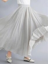 S 69431 Ethnic Style 32 Color Linen Skirt ������������ȹ