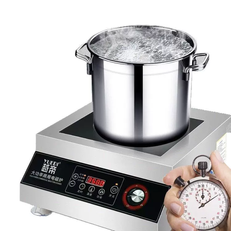 源头厂家商用电磁炉足功率5000w凹炉爆炒猛火灶饭店学校饭堂专用