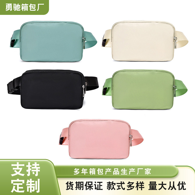 韩版小众简约胸包男女外贸批发大容量商务背包时尚休闲单肩斜跨包