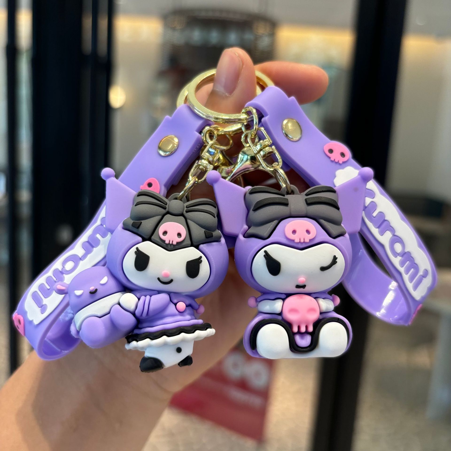 Sanrio Kulomi adornos colgantes de keychain PVC muñeca pequeño regalo colgantes al por mayor