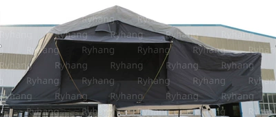 Universal Thickened Car Roof Tent Quick Opening Outdoor Camping Tent Rainproof and Sunscreen (Avtomobil dam çadırları) - grey-2-6
