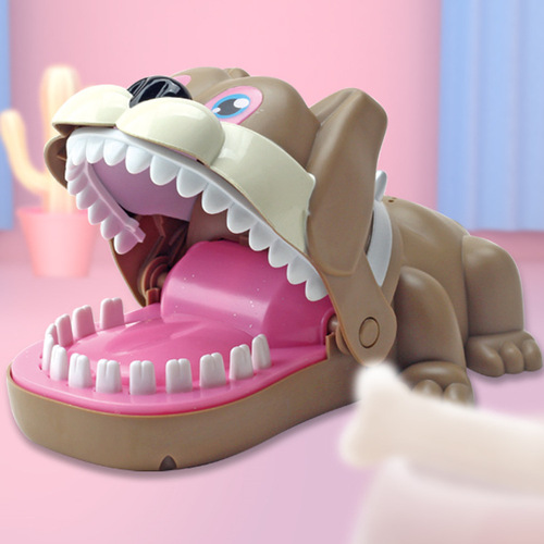 Large crocodile bites finger sound and light shark spoof parent-child game evil dog bites hand toy children's trick props