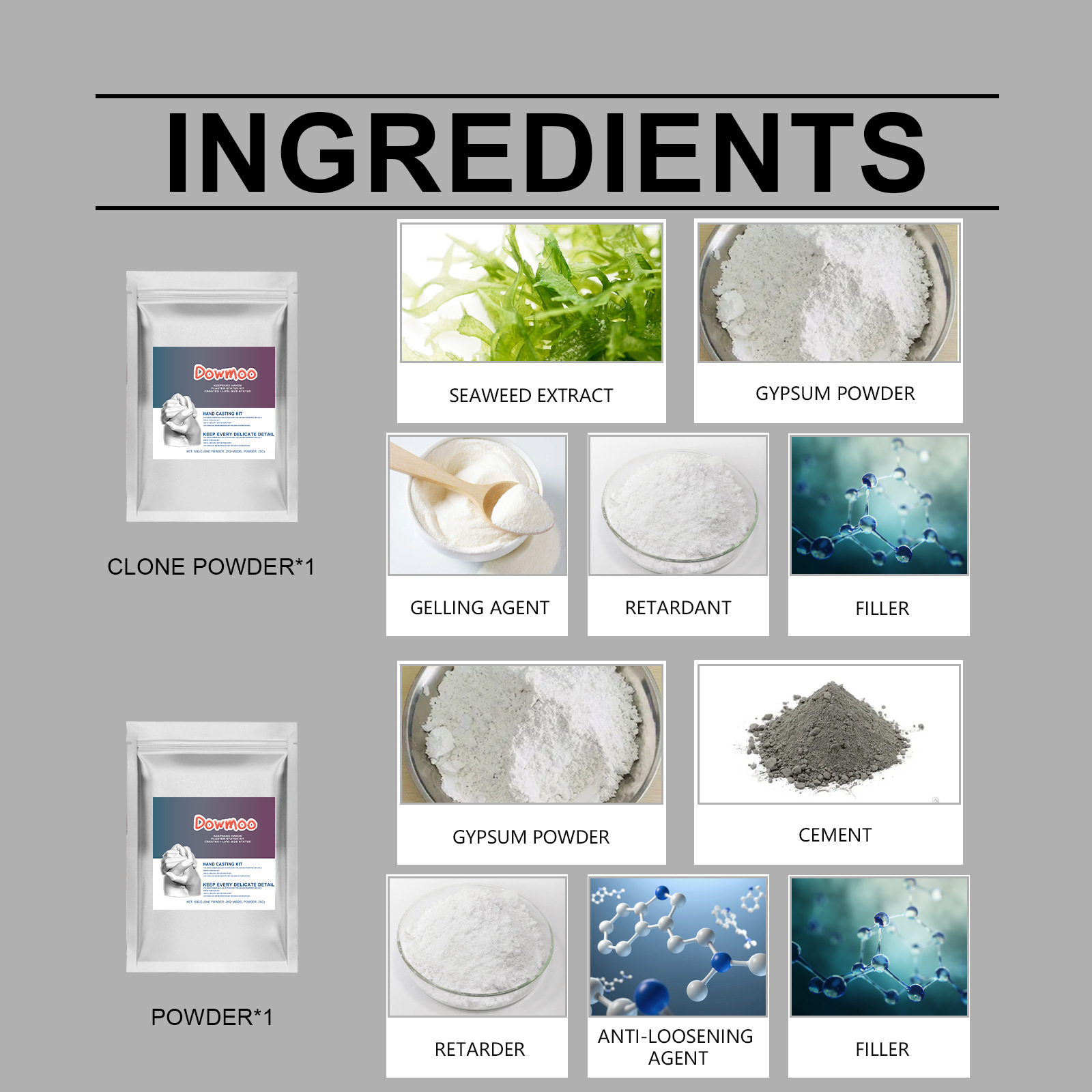 Hands Plaster Statue Kit