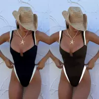 2025 AliExpress новый европейский и американский женский соединенных цветов U-образный купальник бикини bikini029
